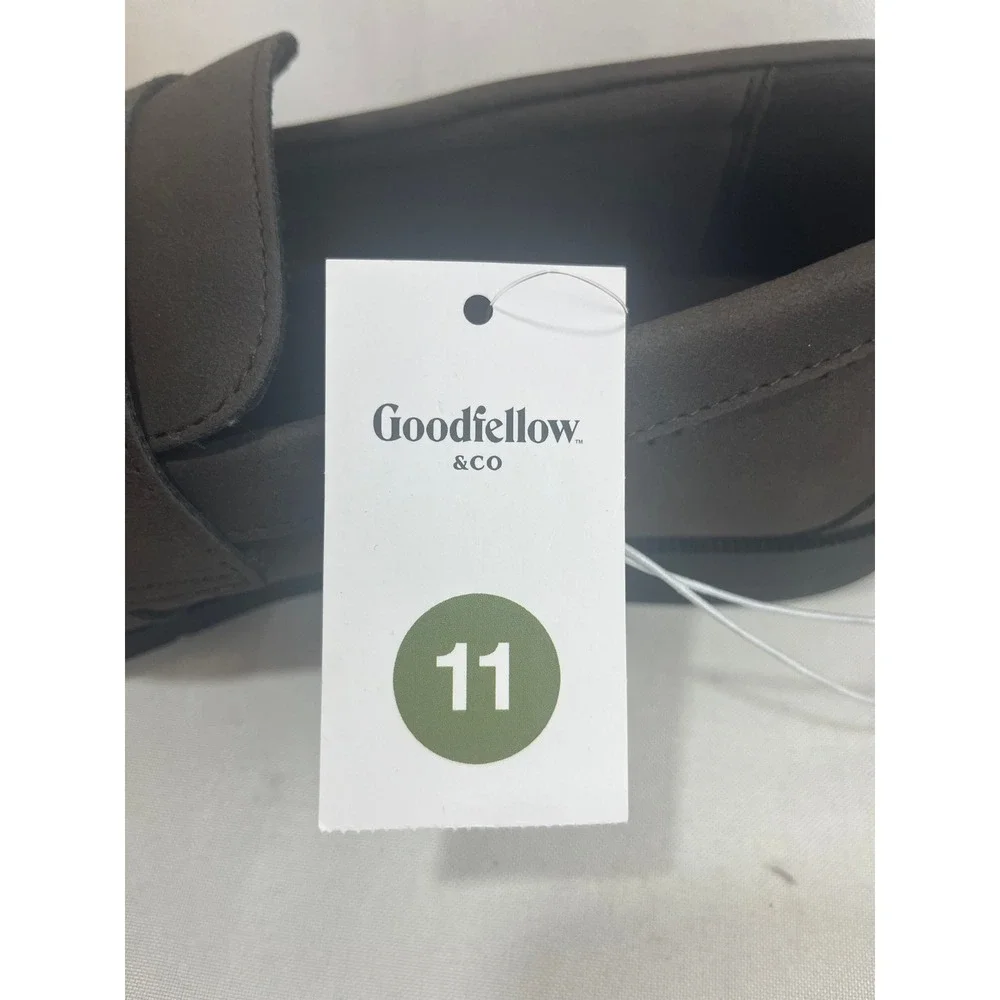 Goodfellow & Co Mens Penny Loafers Dark Brown Slip‎ On Dress Shoes Size 11 NEW